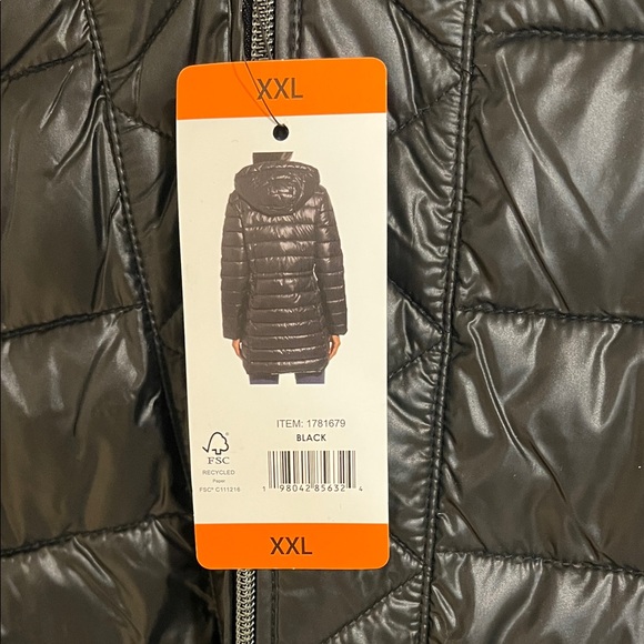 Kenneth Cole Ladies Quilted Anorak Black Jacket XXL - Picture 6 of 11